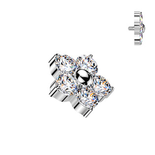 Microdermal - ozdobná část kytička TITAN