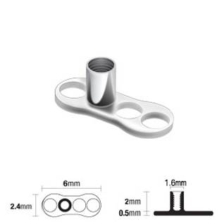 Microdermal base - kotva, výška 2 mm