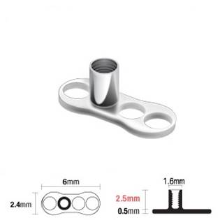 Microdermal base - kotva, výška 2,5 mm