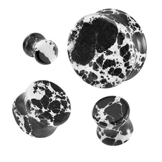Mramorovaný plug do ucha, průměr 16 mm