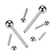 Náhradní tyčka ke cartilage piercingu rozměry