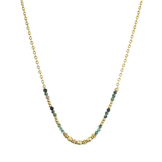 Náhrdelník ocelový s africkým tyrkysem