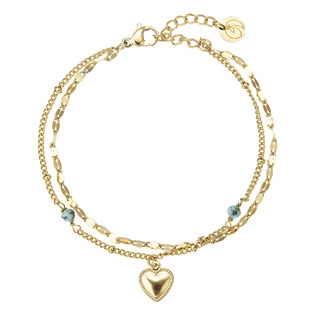 Náramek ocelový s africkým tyrkysem