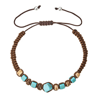 Náramek Shamballa hnědý