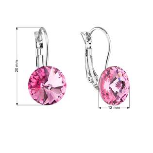 Náušnice bižuterie s Crystals from Swarovski® ROSE