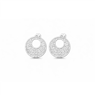 Náušnice s ornamentální mandalou