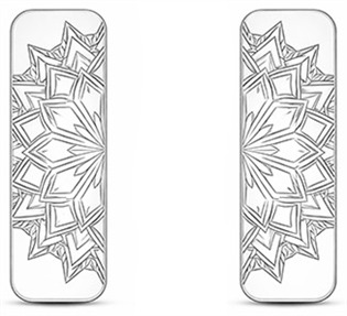 Náušnice s ornamentem mandaly