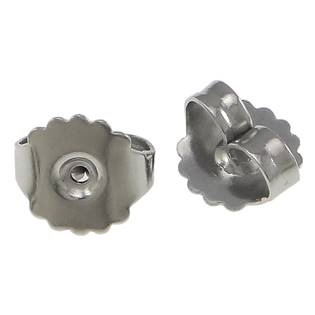 Náušnicový puzetový uzávěr ocelový - 1 kus