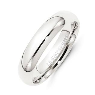 NB101-5 Stříbrný snubní prsten šíře 5 mm