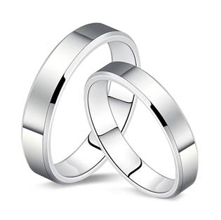 NB105 Dámský stříbrný snubní prsten šíře 3 mm