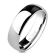 Pásnký snubní prsten leštěná ocel