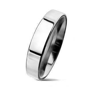 NSS3004 Pánský snubní prsten ocel, šíře 4 mm