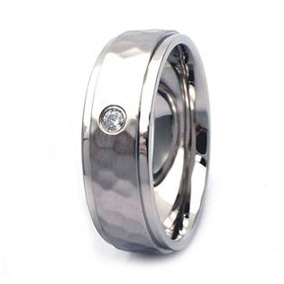 NSS3009 Dámský snubní prsten se zirkonem ocel