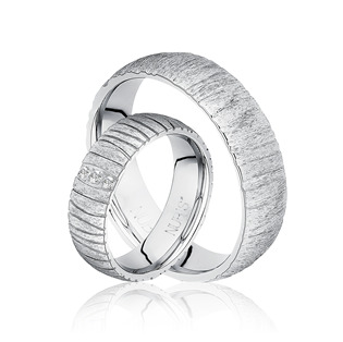 NSS3013 Snubní prsteny ocel - pár
