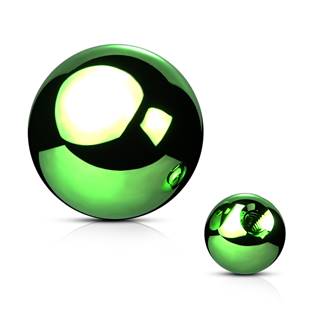 Ocelová náhradní kulička 1,2 x  3 mm, barva zelená