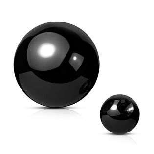 Ocelová náhradní kulička 1,6 x 5 mm, barva černá
