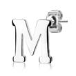 Ocelové náušnice písmeno - iniciála