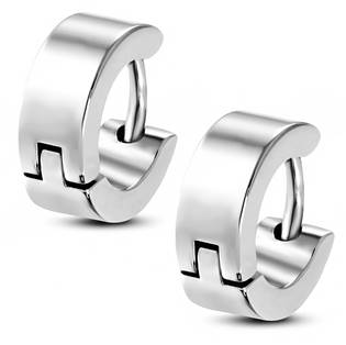 Ocelové náušnice - kroužky malé