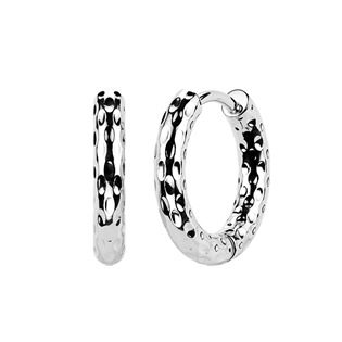 Ocelové náušnice kruhy 15 mm