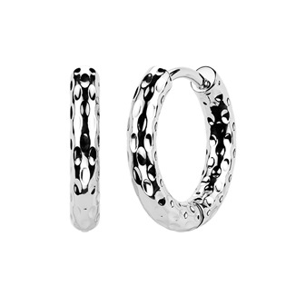 Ocelové náušnice kruhy 17 mm