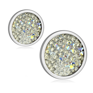 Ocelové náušnice s krystaly Crystals from Swarovski® HELIOTROPE