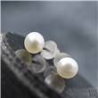 Ocelové náušnice s perlami