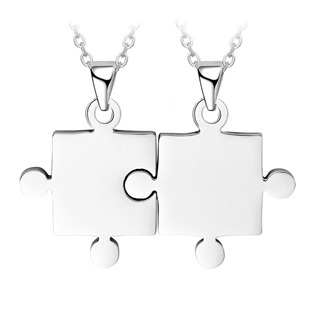 Ocelové přívěsky - puzzle
