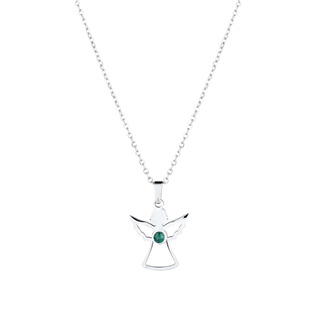 Ocelový náhrdelník anděl se Swarovski krystalem