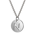 Ocelový náhrdelník písmeno iniciála