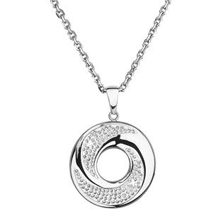 Ocelový náhrdelník s přívěškem a krystaly Crystals from Swarovski®