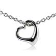 ocelový řetízek srdíčko