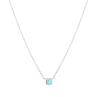 Ocelový náhrdelník s tyrkysem