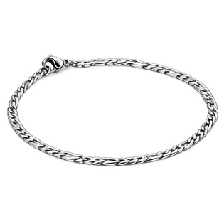 Ocelový náramek FIGARO š. 3 mm, délka 22 cm