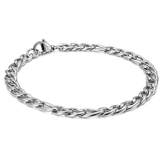 Ocelový náramek FIGARO š. 5 mm, délka 20 cm