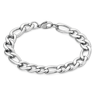 Ocelový náramek FIGARO š. 9 mm, délka 21 cm