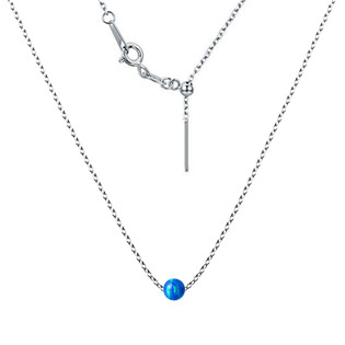 Ocelový opálový náhrdelník - kulička 5 mm