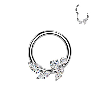 Ocelový piercing - segment kruh