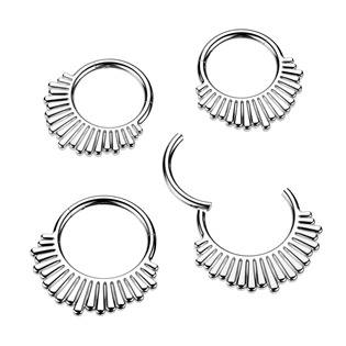 Ocelový piercing - segment kruh