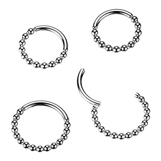 Ocelový piercing - segment kruh