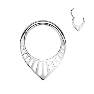 Ocelový piercing - segment kruh špička