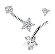 Piercing do pupíku hvězda  