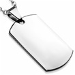 Ocelový přvěšek vojenský známka dog tag