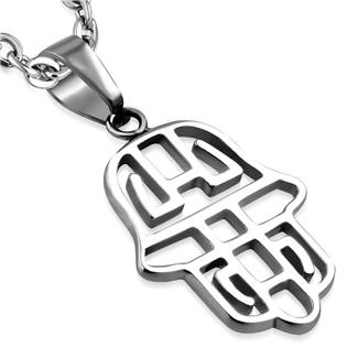 Ocelový přívěšek - hamsa - ruka Fatimy