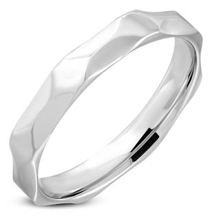 Ocelový prsten lesklý, šíře 4 mm, vel. 70
