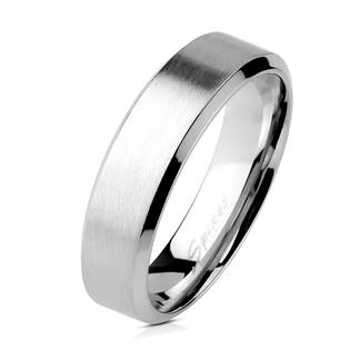 Ocelový prsten matný