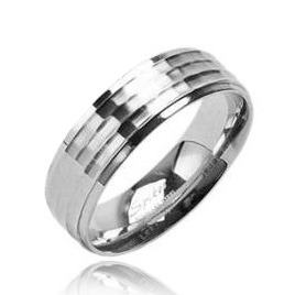 Ocelový prsten pánský