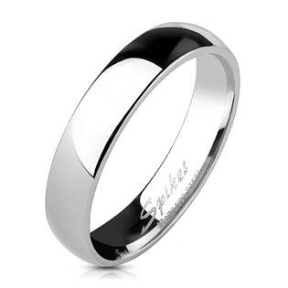Ocelový prsten šíře 4 mm, vel. 55