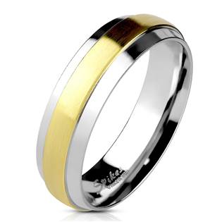 Ocelový prsten šíře 6 mm