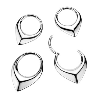 Ocelový segment kruh - helix / cartilage / tragus piercing