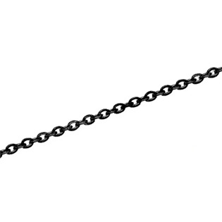 Očkový řetízek černý, tl. 1,5 mm, délka 40 + 5 cm